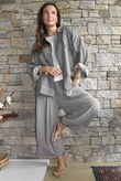 Hippie Shake Linen Blend Shirt Jacket Washed Earth